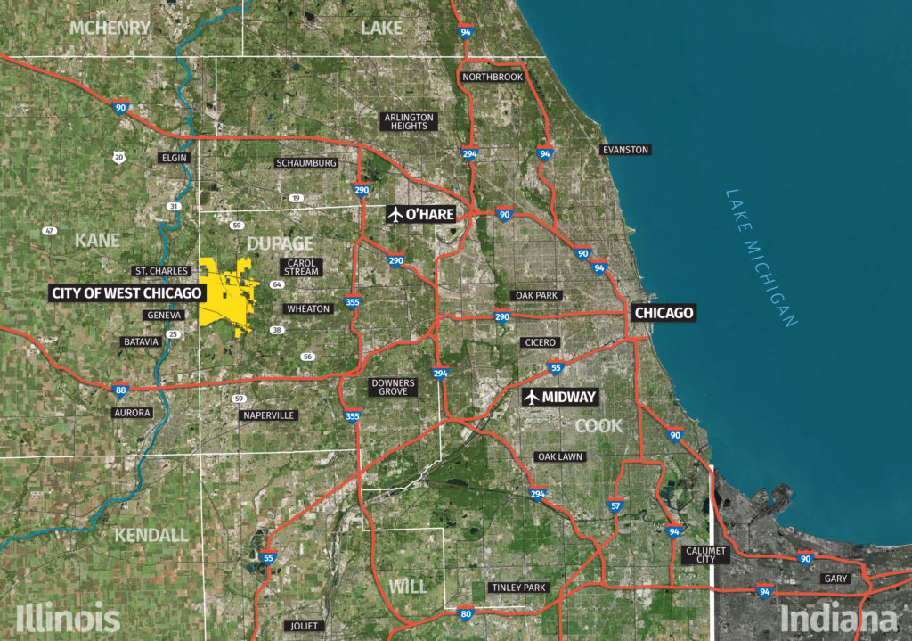 WCDuPageIllinois Map_Full Size The City of West Chicago Economic