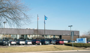 Photo of Wise Plastics building exterior in West Chicago IL central manufacturing district