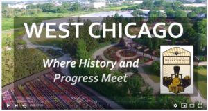 Aerial View of West Chicago from the City's State of the City video